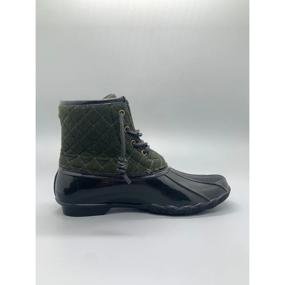 Seven7 green quilted